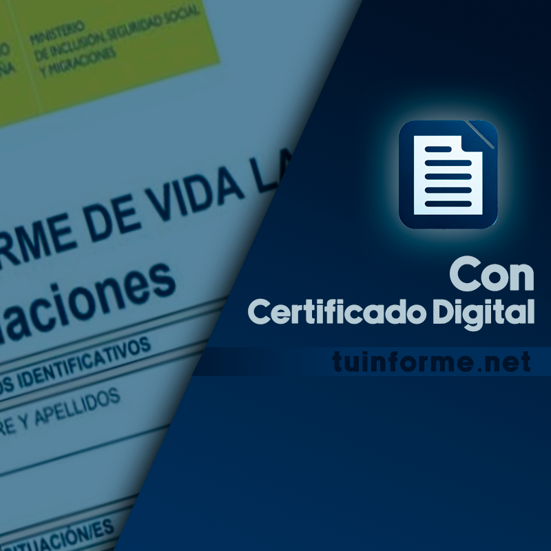 vida laboral certificado digital