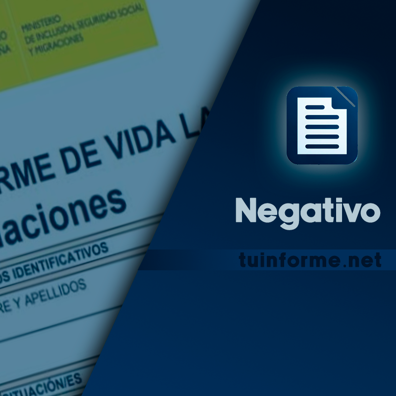 informe negativo vida laboral