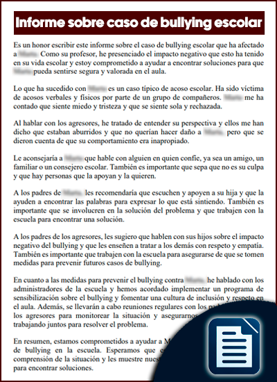 informe del bullying